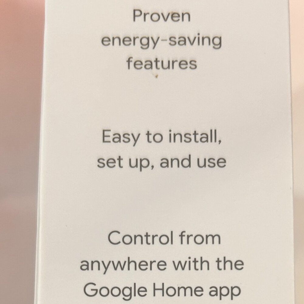 Google Nest Smart Thermostat SKU GA01334-US NIB Never Opened - Picture 4 of 8